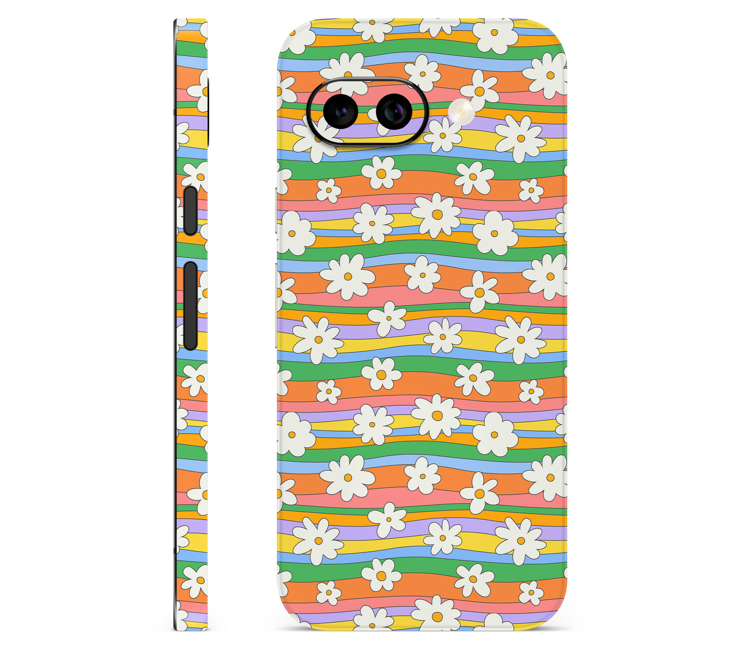 Google Pixel 9A skin, Daisy Drift, full wrap skin