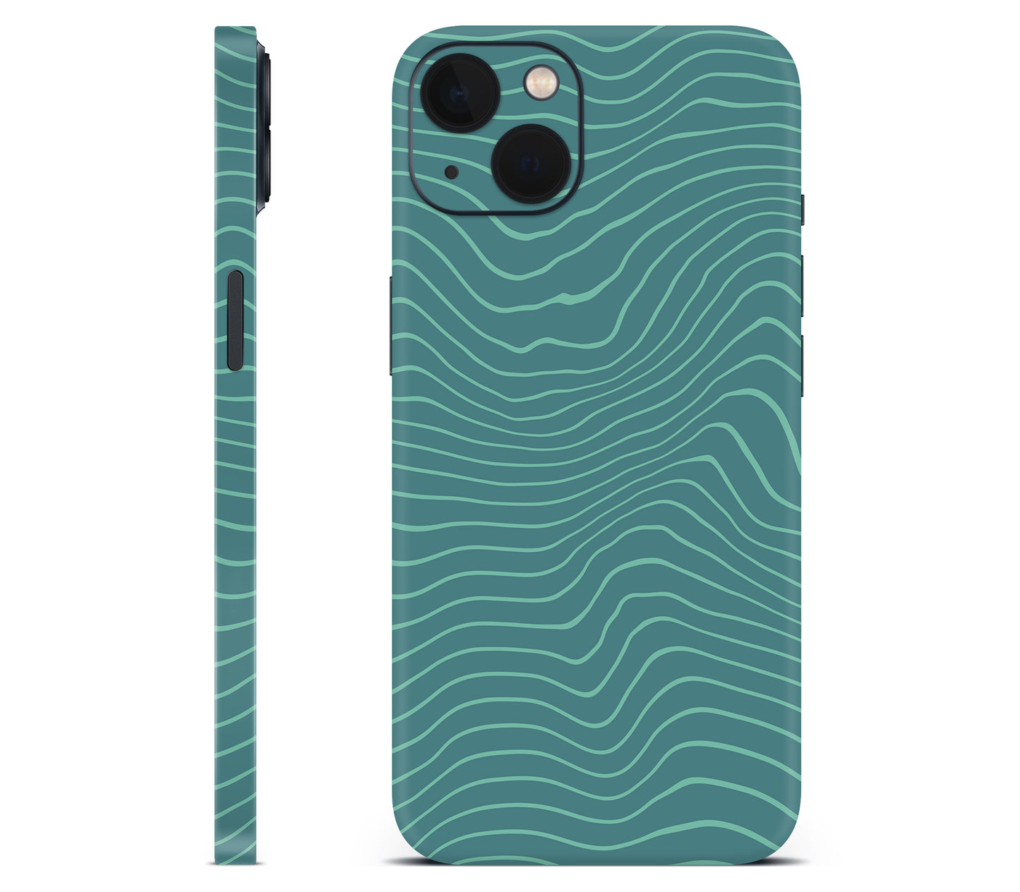iPhone 13 Mini skin, Tide, full wrap without logo cutout