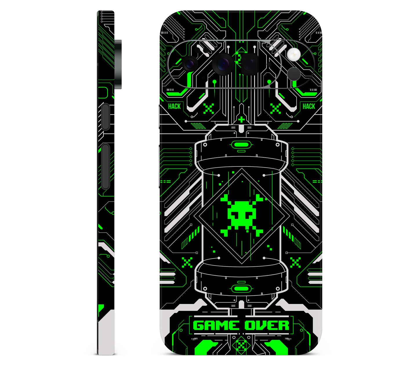 Google Pixel 11 Pro XL skin, Fatal Error (Acid), full wrap skin