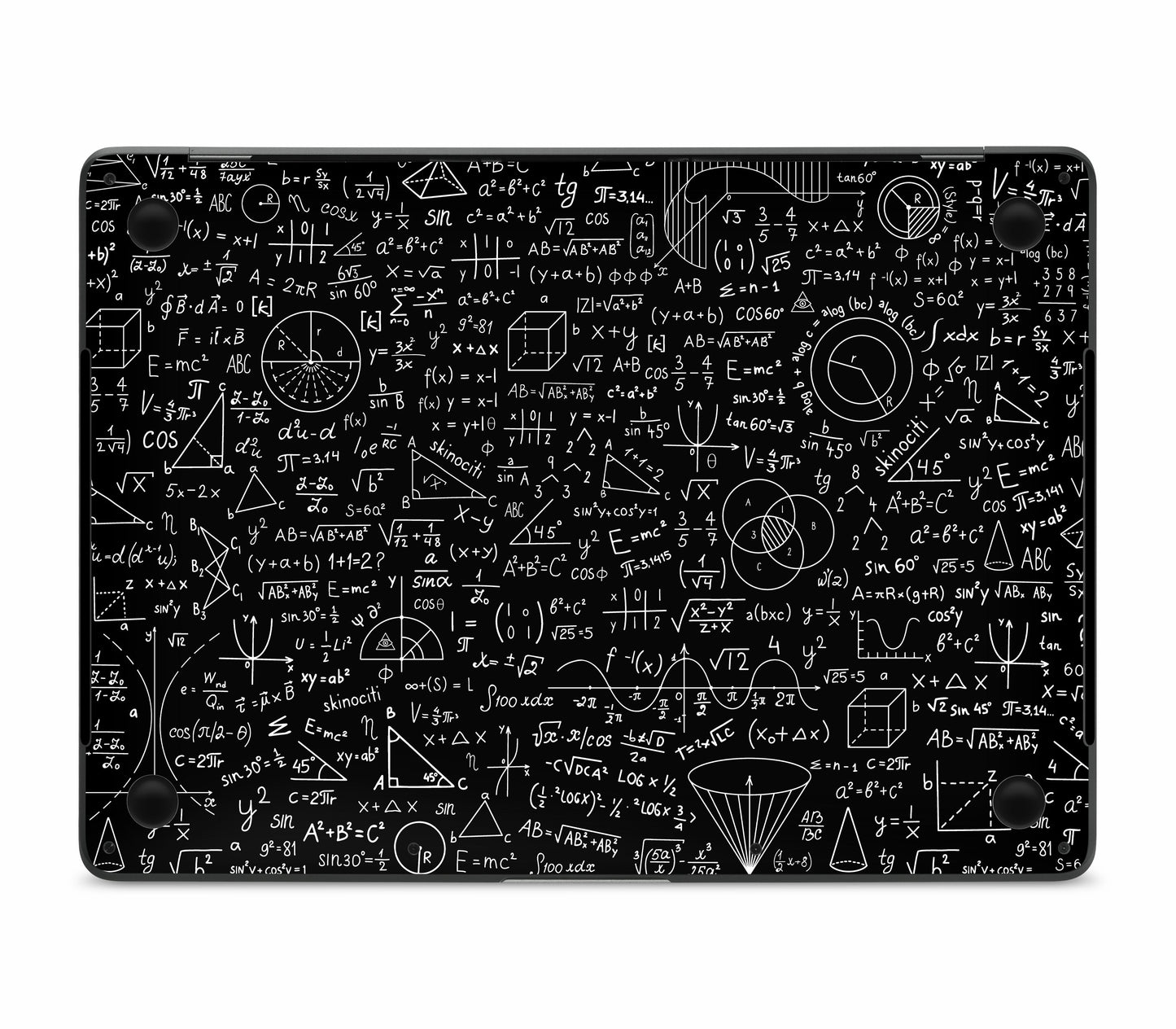 MacBook Pro 13" (2016-2019) Touch Bar skin, Math Madness, bottom skin
