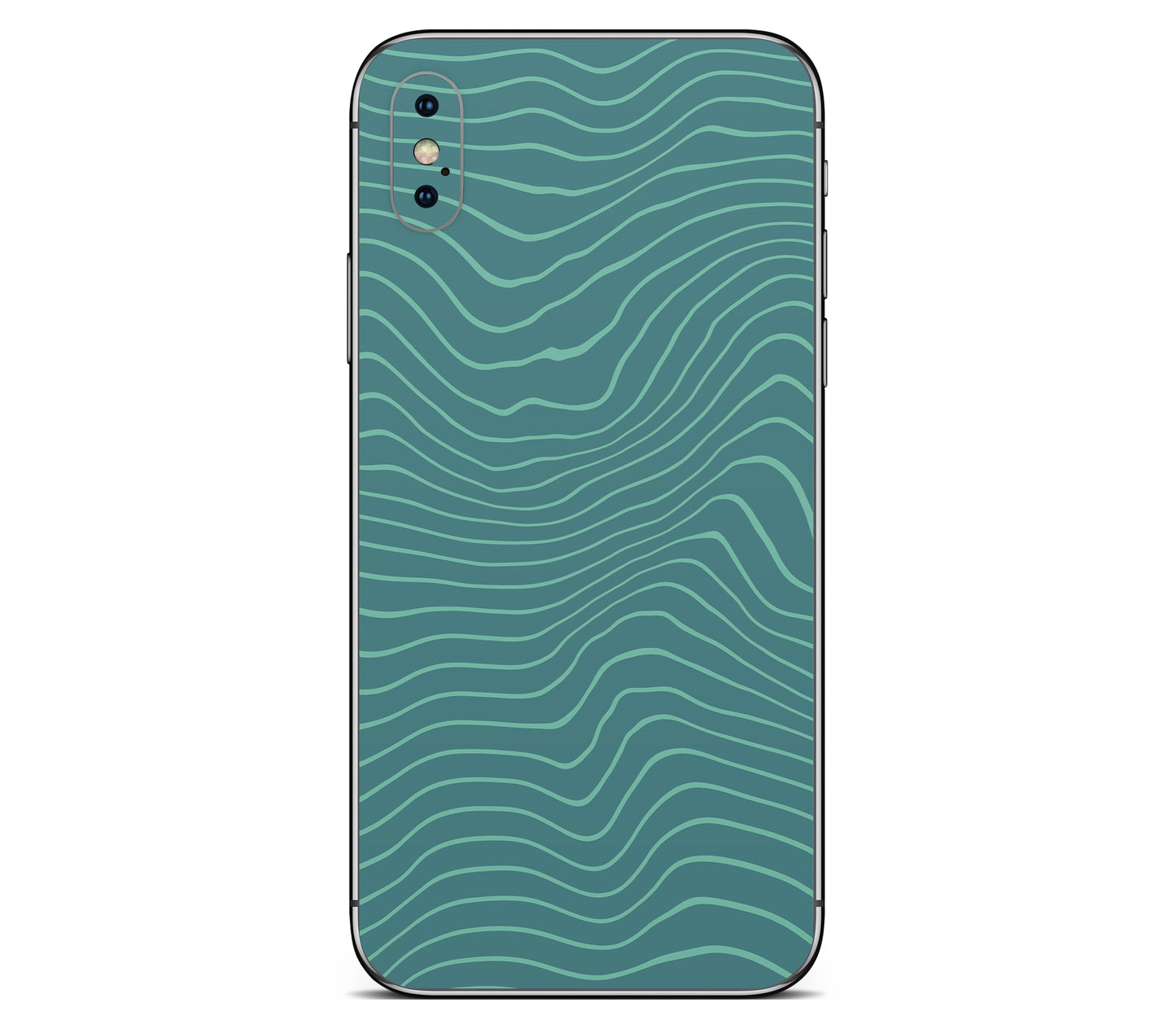 iPhone X skin, Tide, back skin without logo cutout