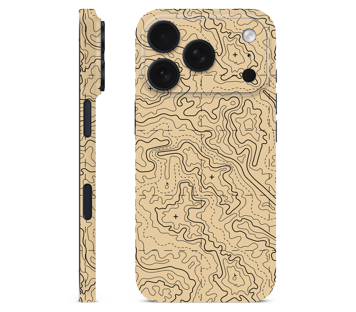 iPhone 18 Pro skin, Lockdown (Sandline), full wrap without logo cutout