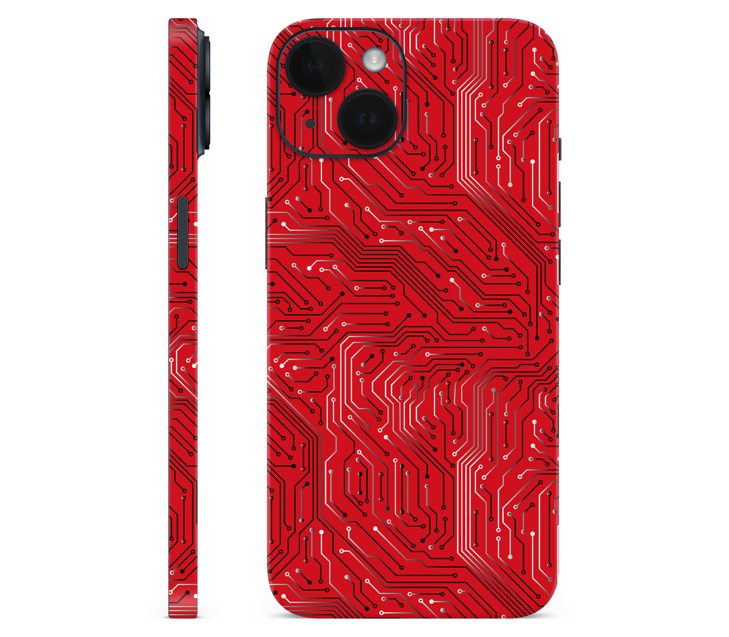 iPhone 14 skin, REDLINE, full wrap without logo cutout