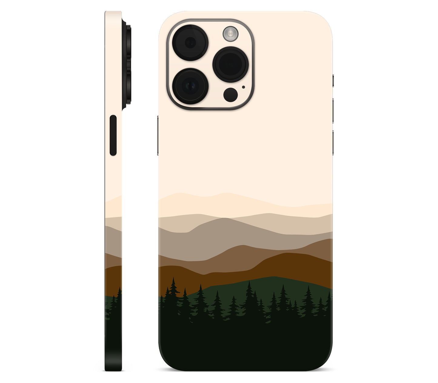 iPhone 14 Pro skin, Sierra Dusk, full wrap without logo cutout