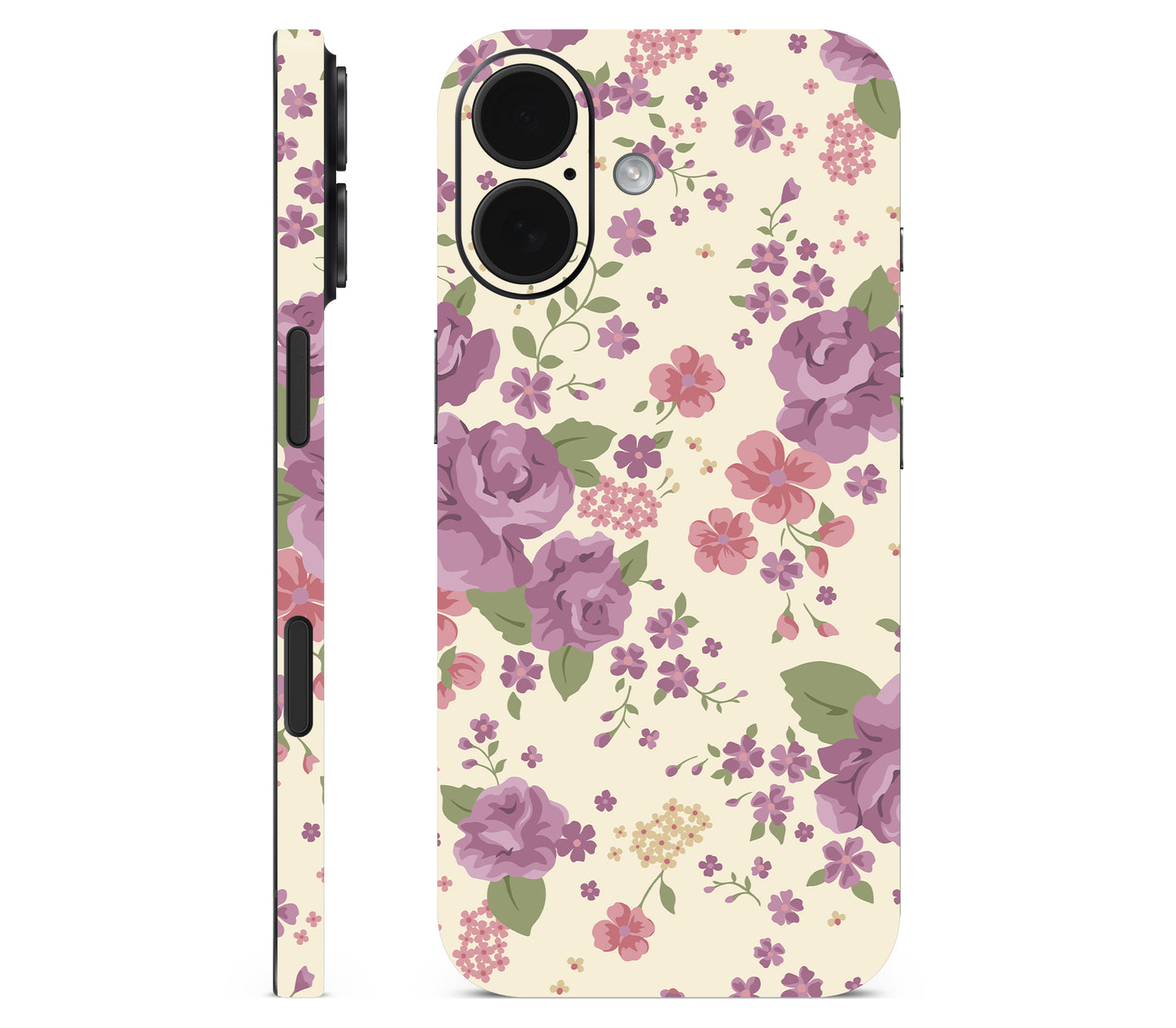 iPhone 17 skin, Lilac, full wrap without logo cutout