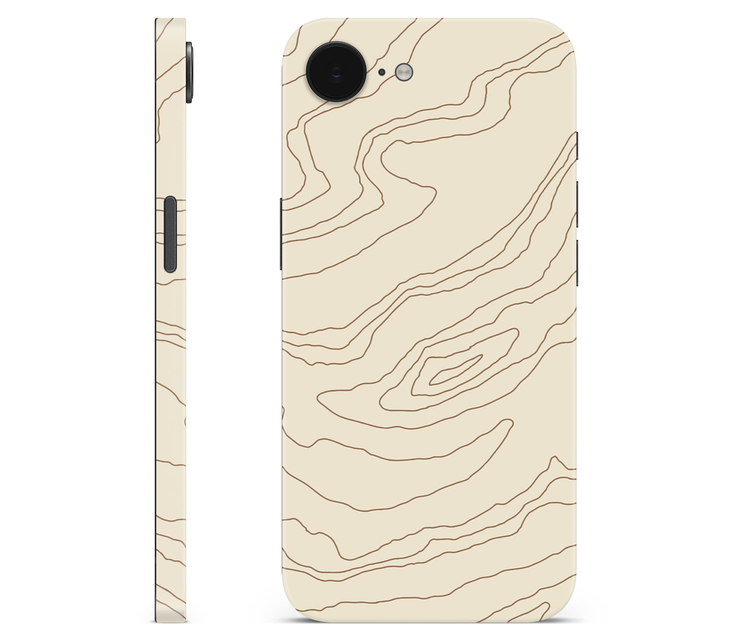 iPhone 16e skin, Dune, full wrap without logo cutout