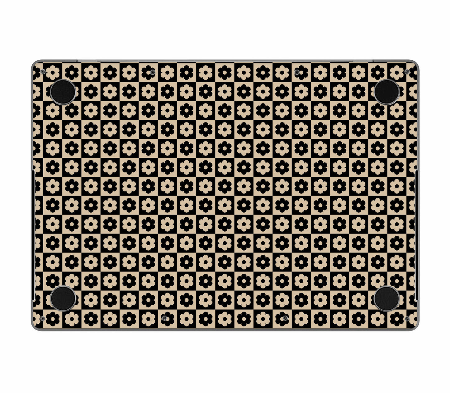 MacBook Pro 14" (2022, M2) skin, Floral Grid, bottom skin