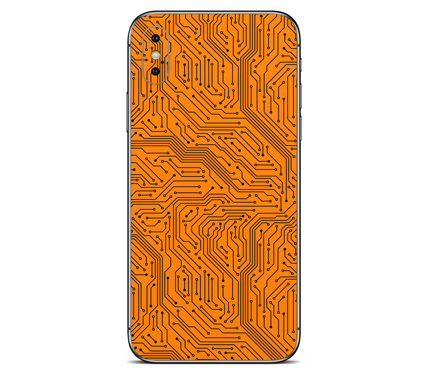 iPhone X skin, Pulse Grid, back skin without logo cutout