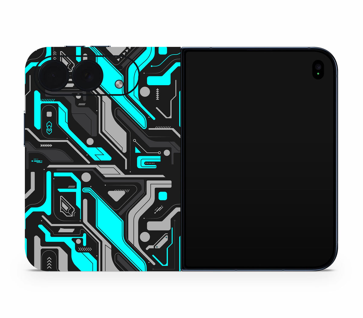 iPhone Duo skin, Code Rot (Glitch), full wrap without logo cutout
