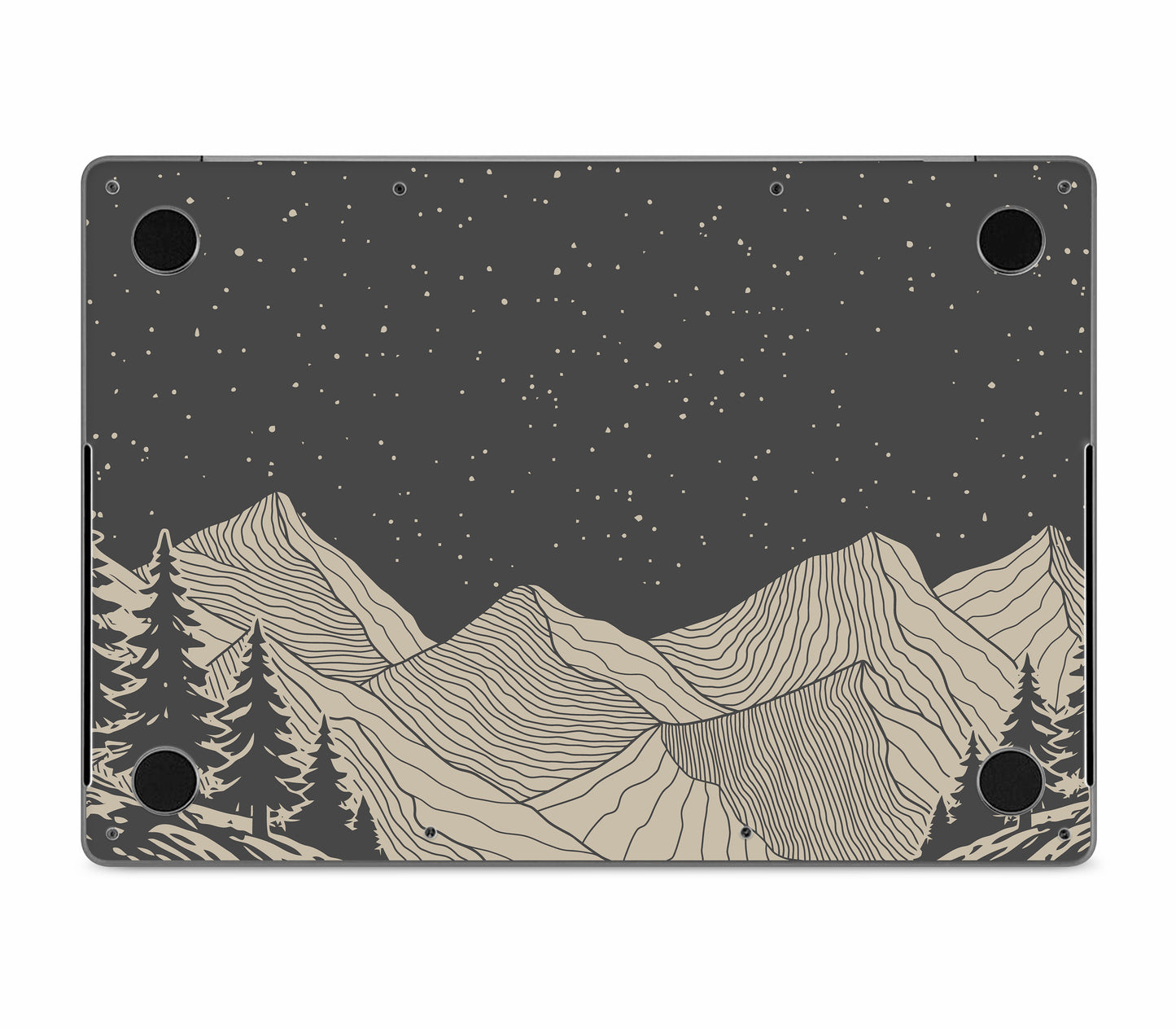 MacBook Pro 14" (2022, M2) skin, Nightline, bottom skin