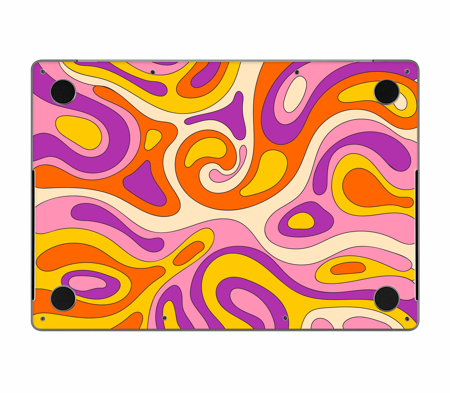 MacBook Pro 16" (2024, M4) skin, Psycho Vortex, bottom skin