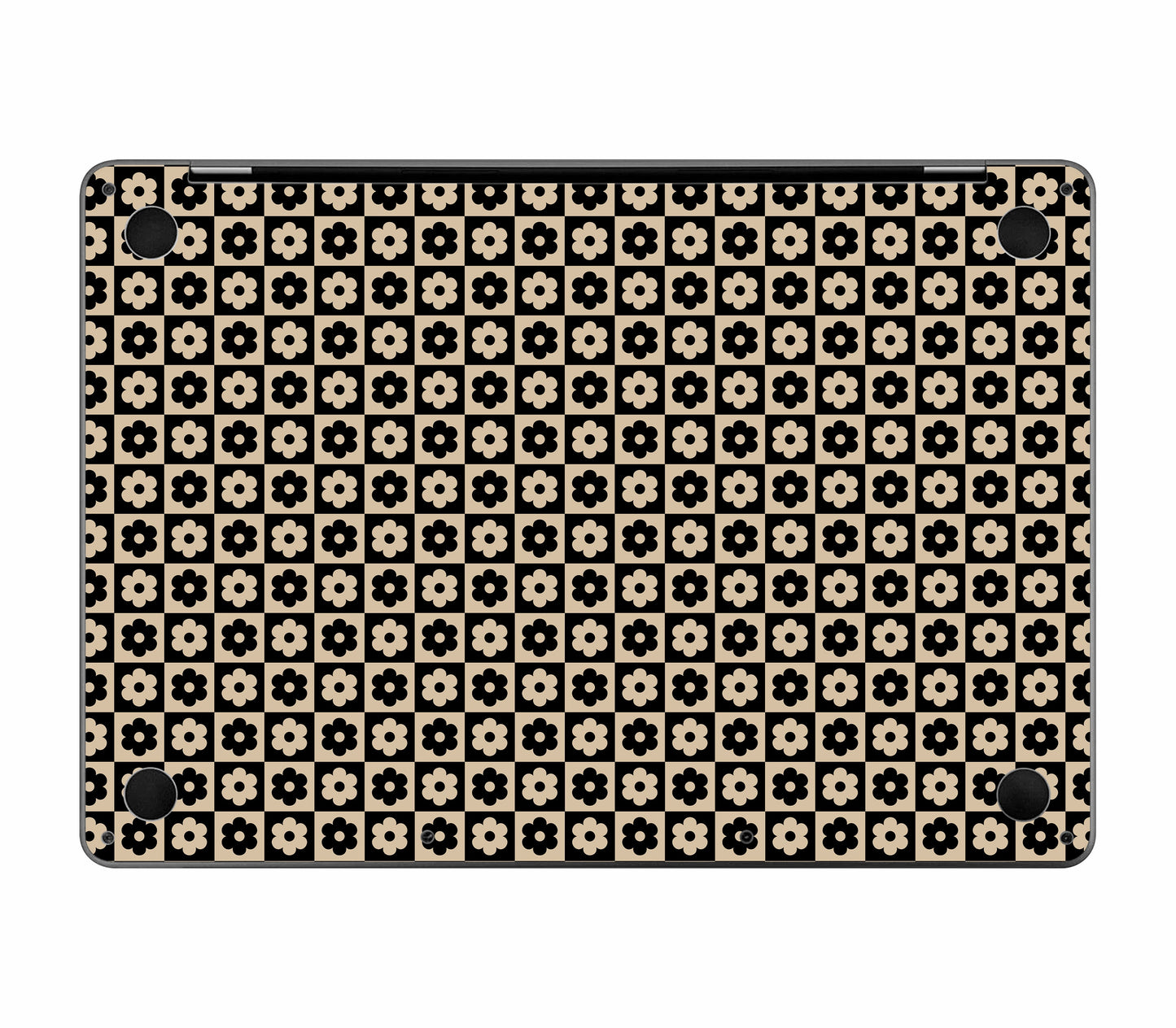 MacBook Pro 13" (2022, M2) skin, Floral Grid, bottom skin