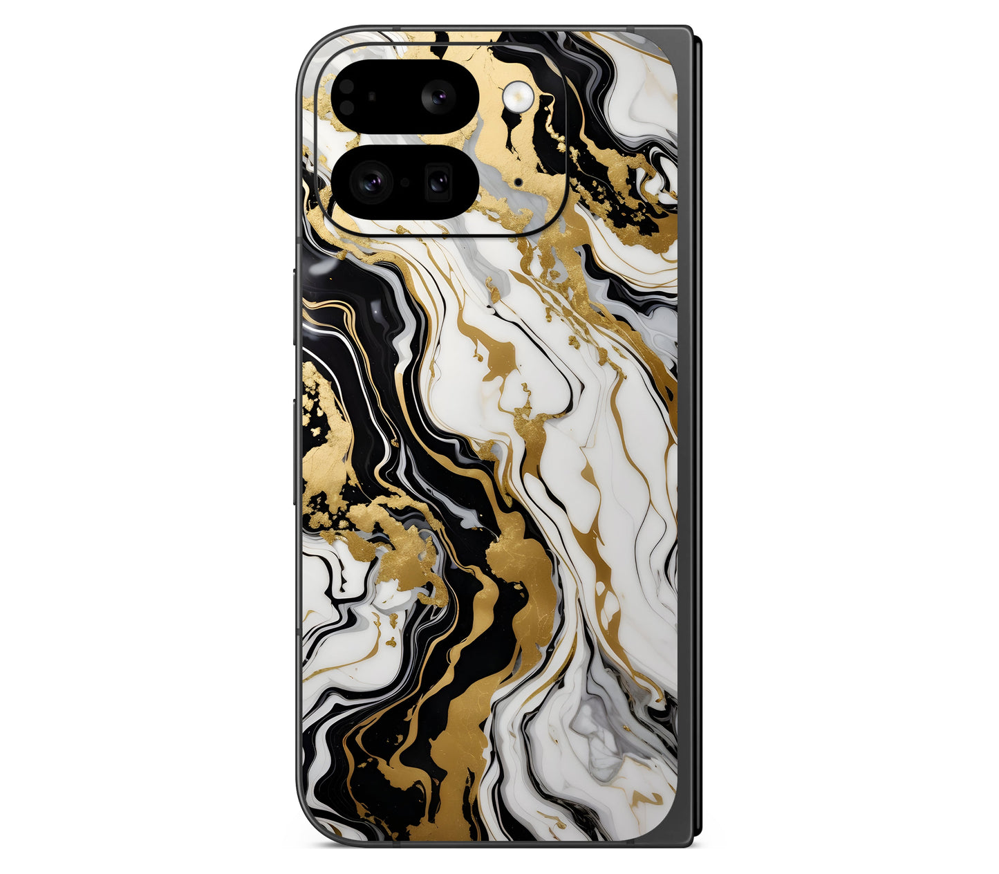 Google Pixel 11 Pro Fold skin, Gold Flare, back skin