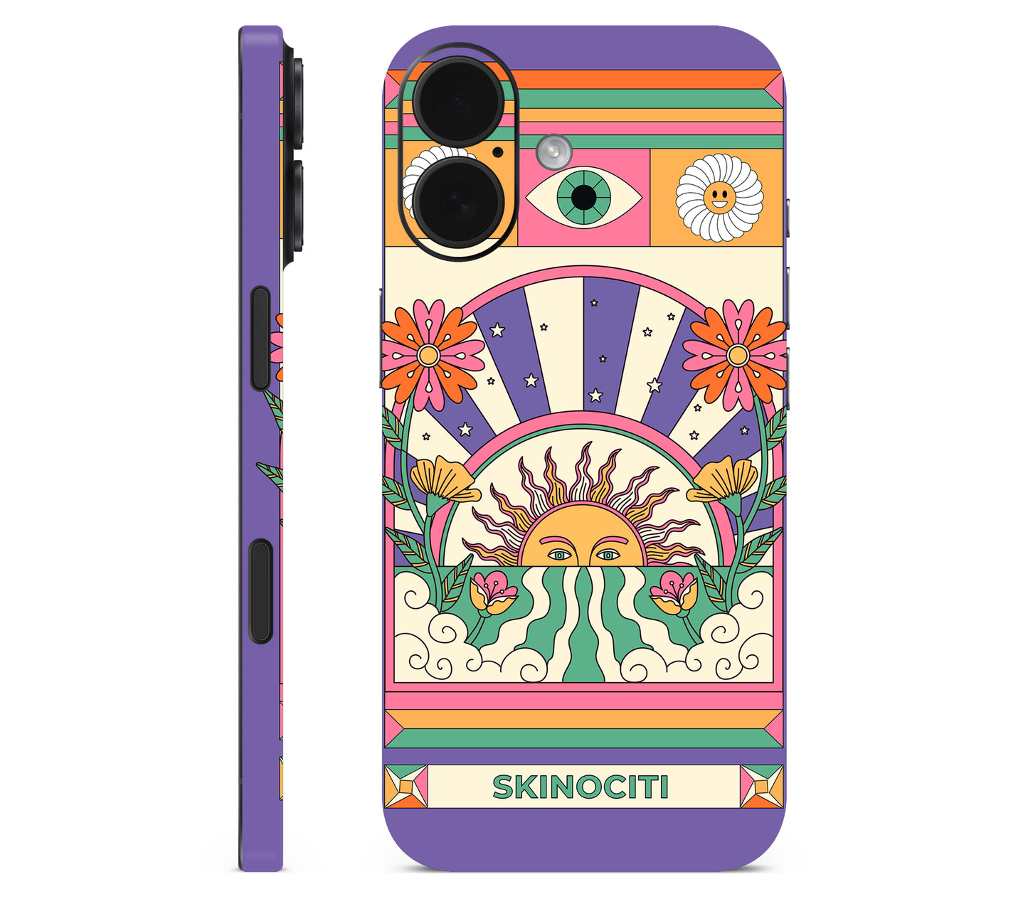 iPhone 17 skin, Acidic Glare, full wrap skin