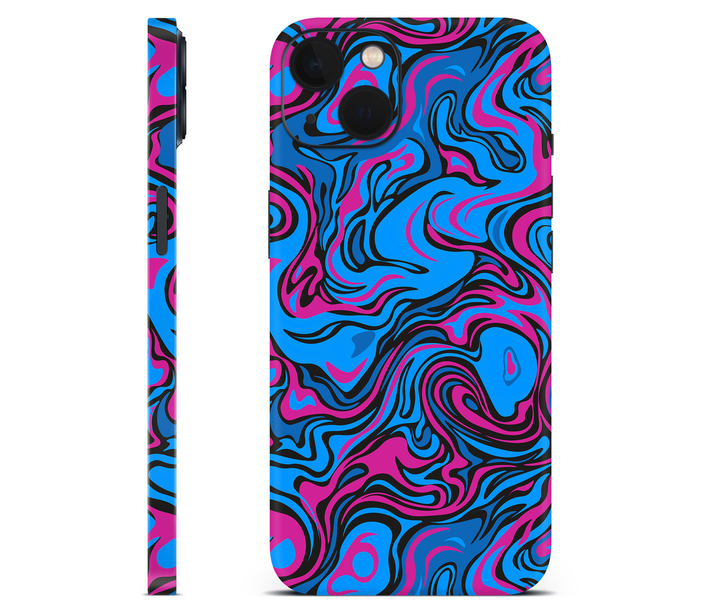 iPhone 13 skin, Brain Drain, full wrap without logo cutout