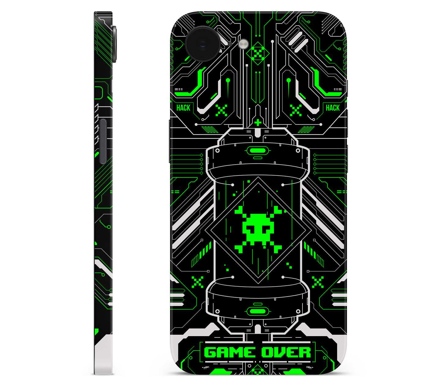 iPhone 16e skin, Fatal Error (Acid), full wrap skin