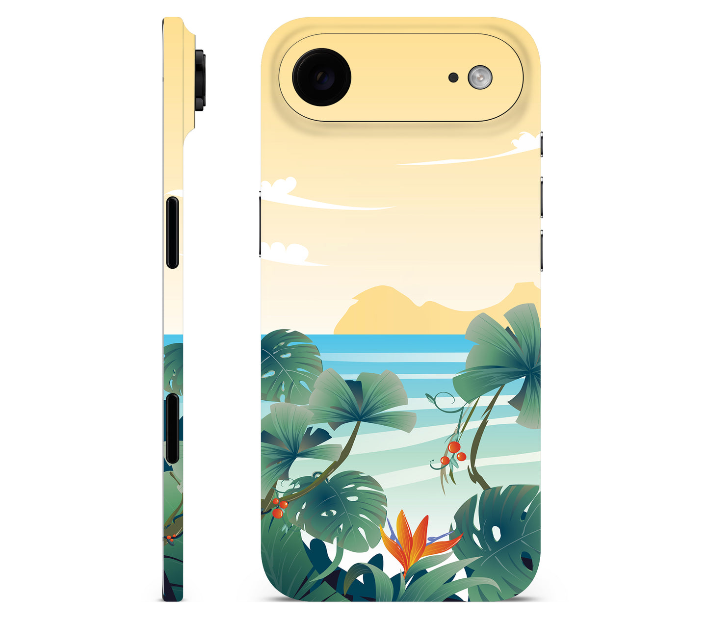 iPhone Air skin, Sizzle Bay, full wrap without logo cutout