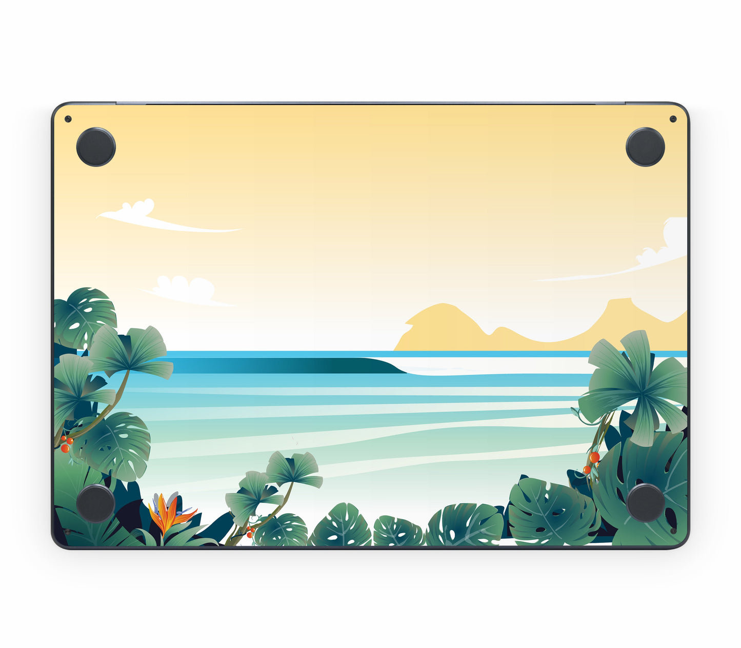 MacBook Air 15" (2025, M4) skin, Sizzle Bay, bottom skin