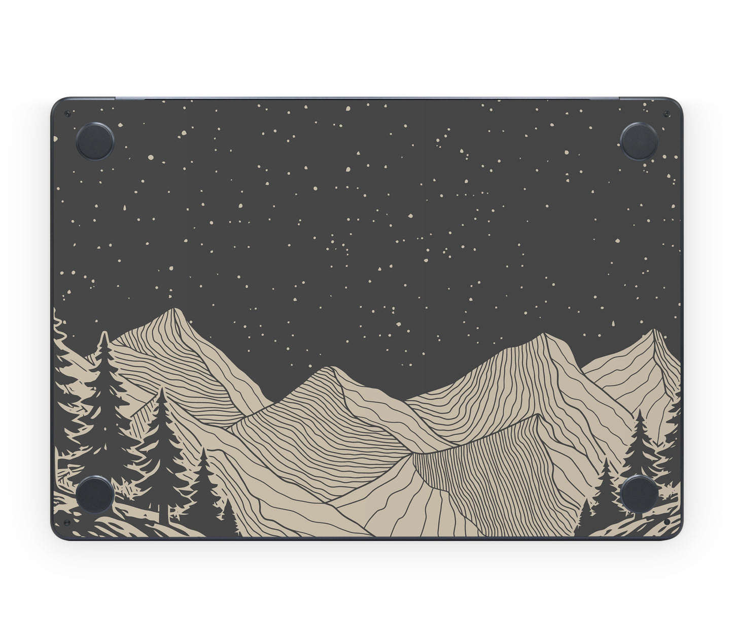 MacBook Air 13" (2026, M5) skin, Nightline, bottom skin