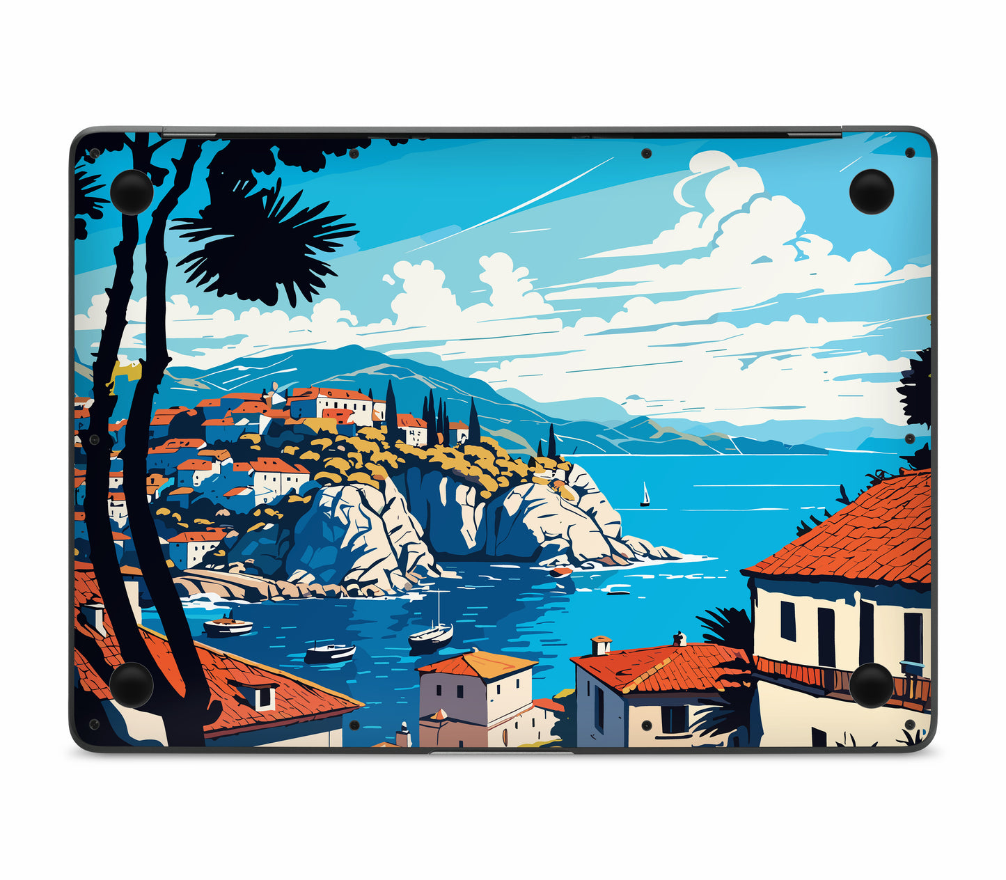 MacBook Air 13" (2020, Intel) skin, Coastal Clouds, bottom skin