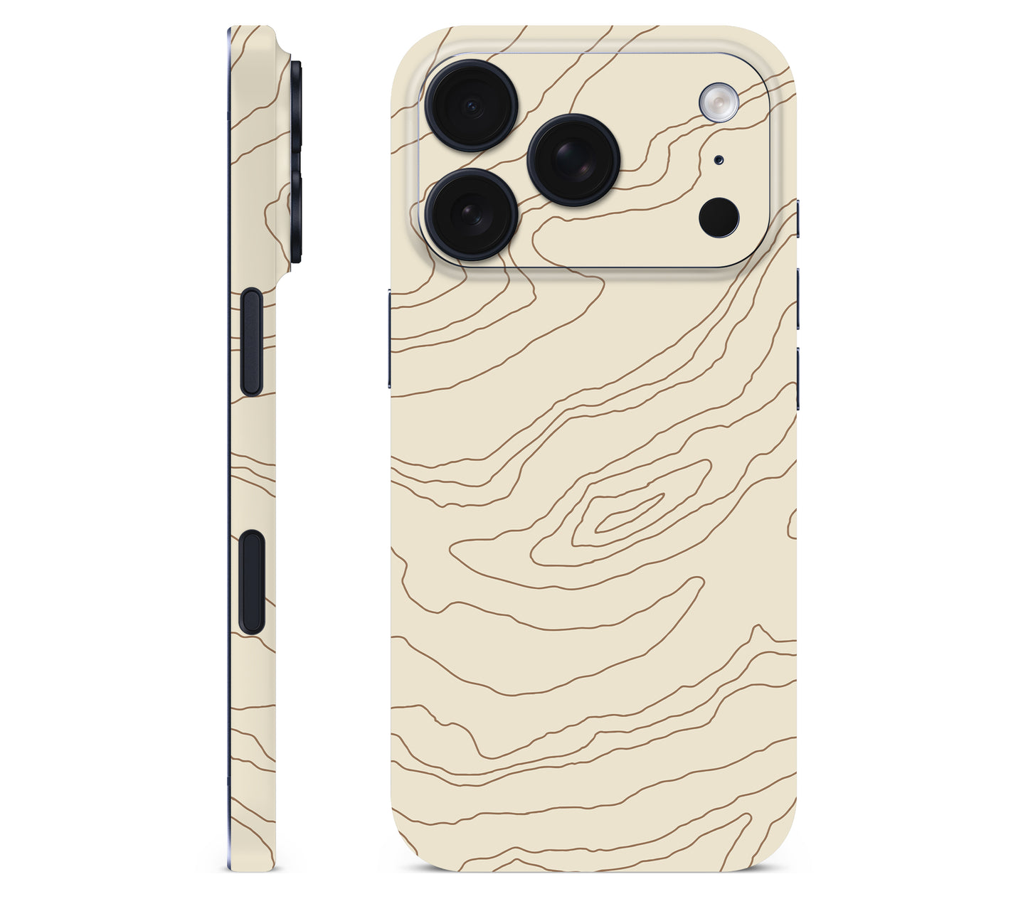iPhone 17 Pro skin, Dune, full wrap without logo cutout