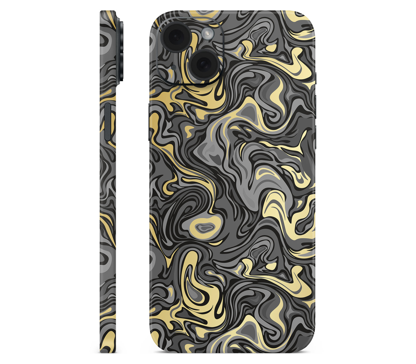 iPhone 15 skin, Damnation, full wrap without logo cutout