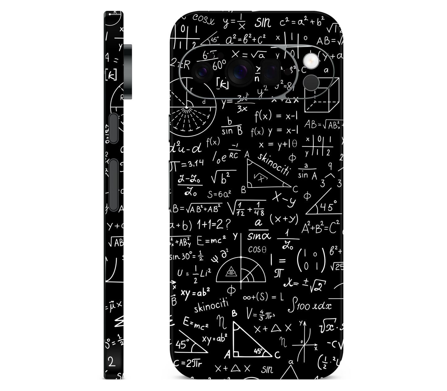 Google Pixel 11 Pro skin, Math Madness, full wrap skin