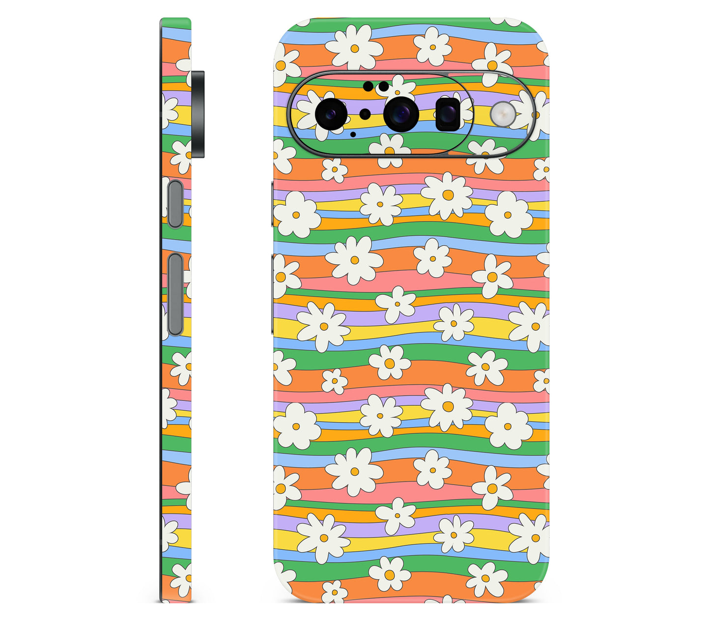 Google Pixel 11 skin, Daisy Drift, full wrap skin