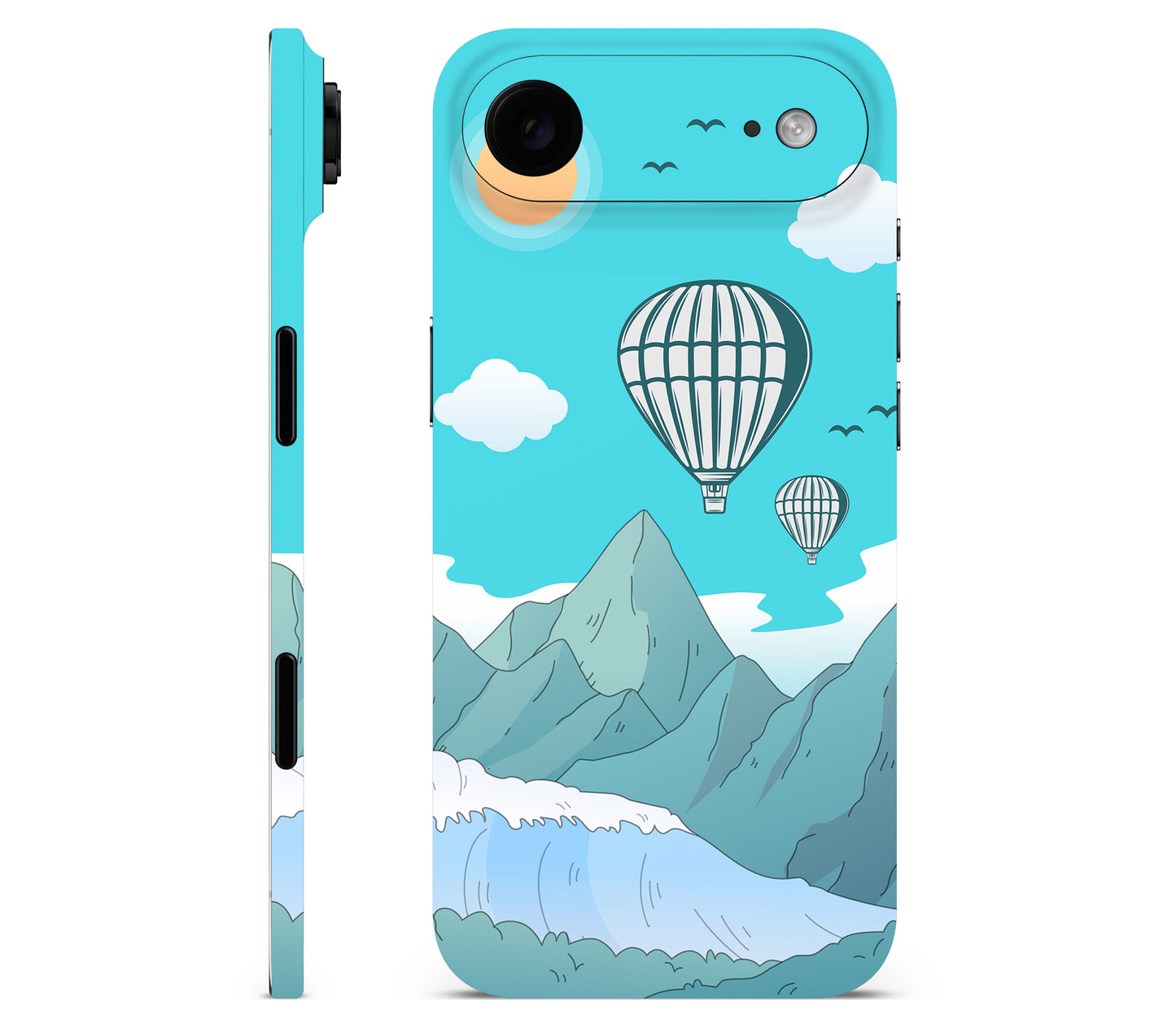 iPhone Air skin, Altitude Error, full wrap without logo cutout