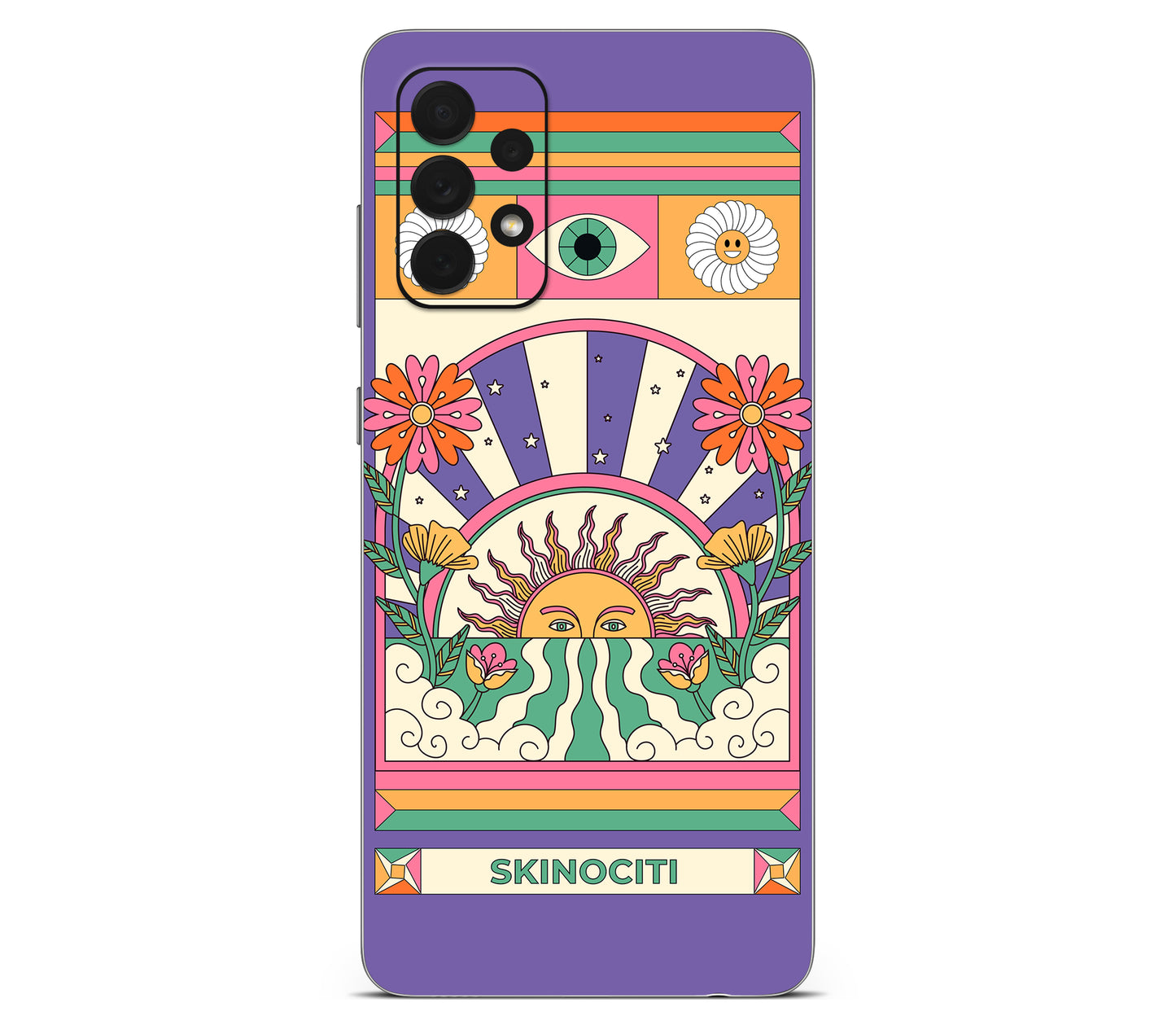 Galaxy A52 skin, Acidic Glare, back skin