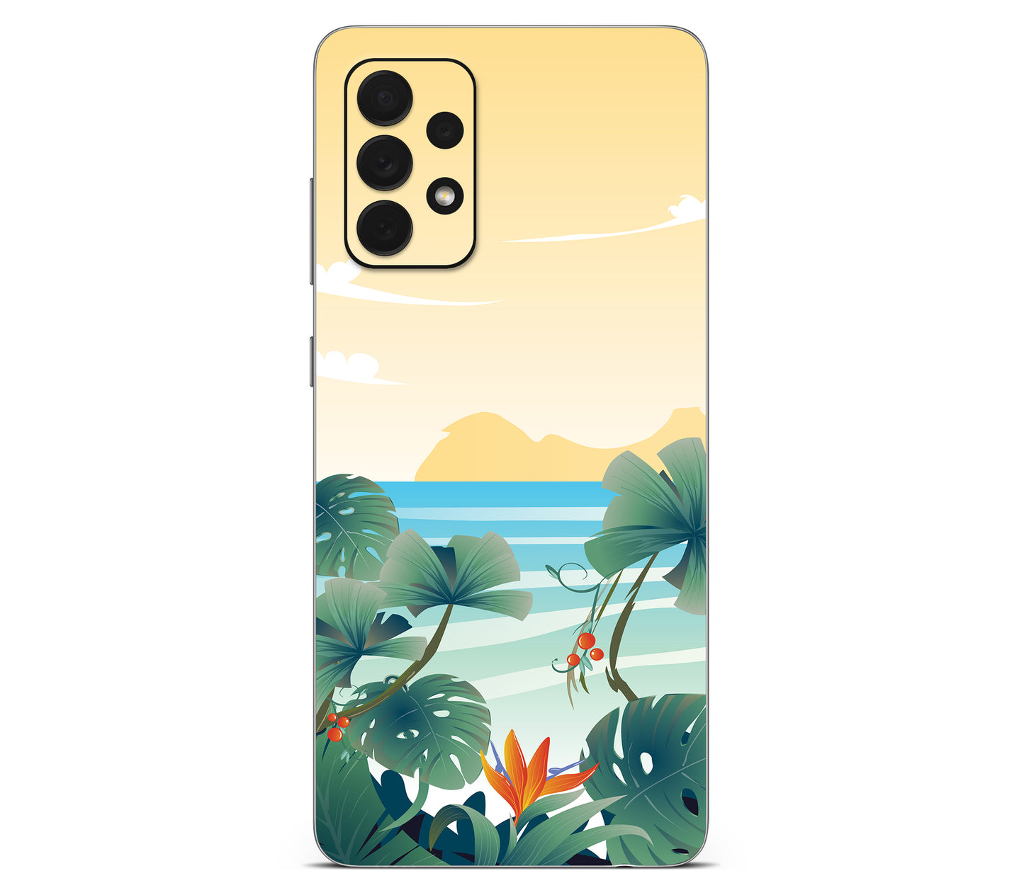 Galaxy A52 skin, Sizzle Bay, back skin
