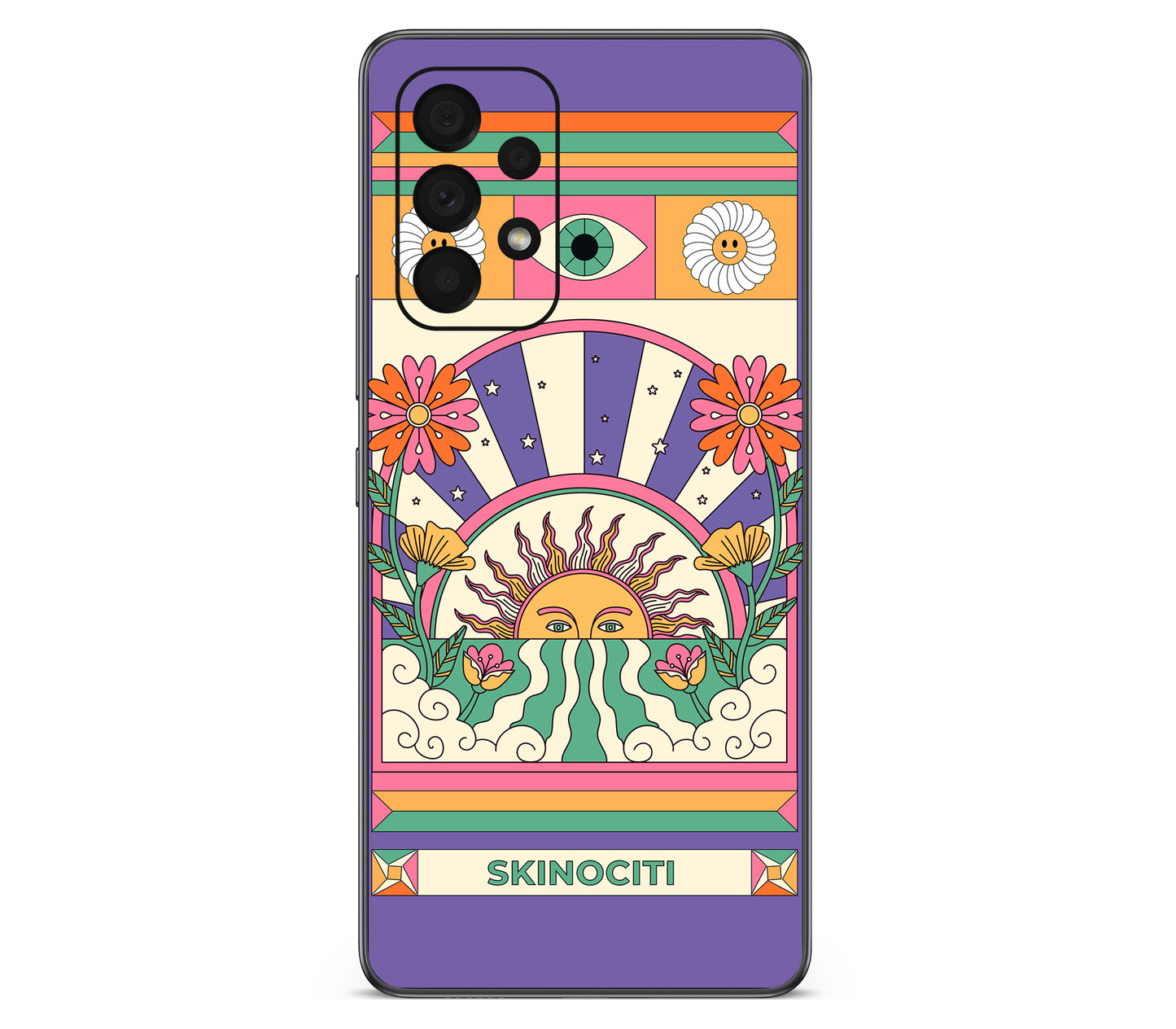Galaxy A53 skin, Acidic Glare, back skin