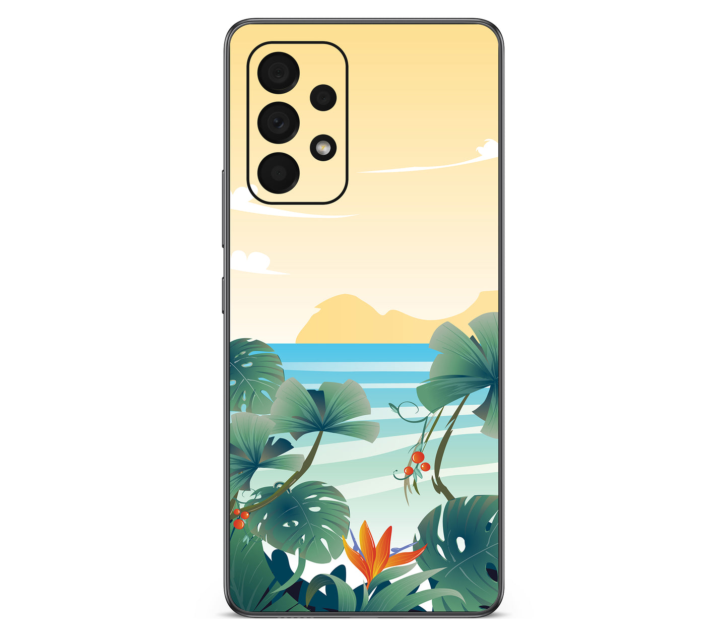 Galaxy A53 skin, Sizzle Bay, back skin