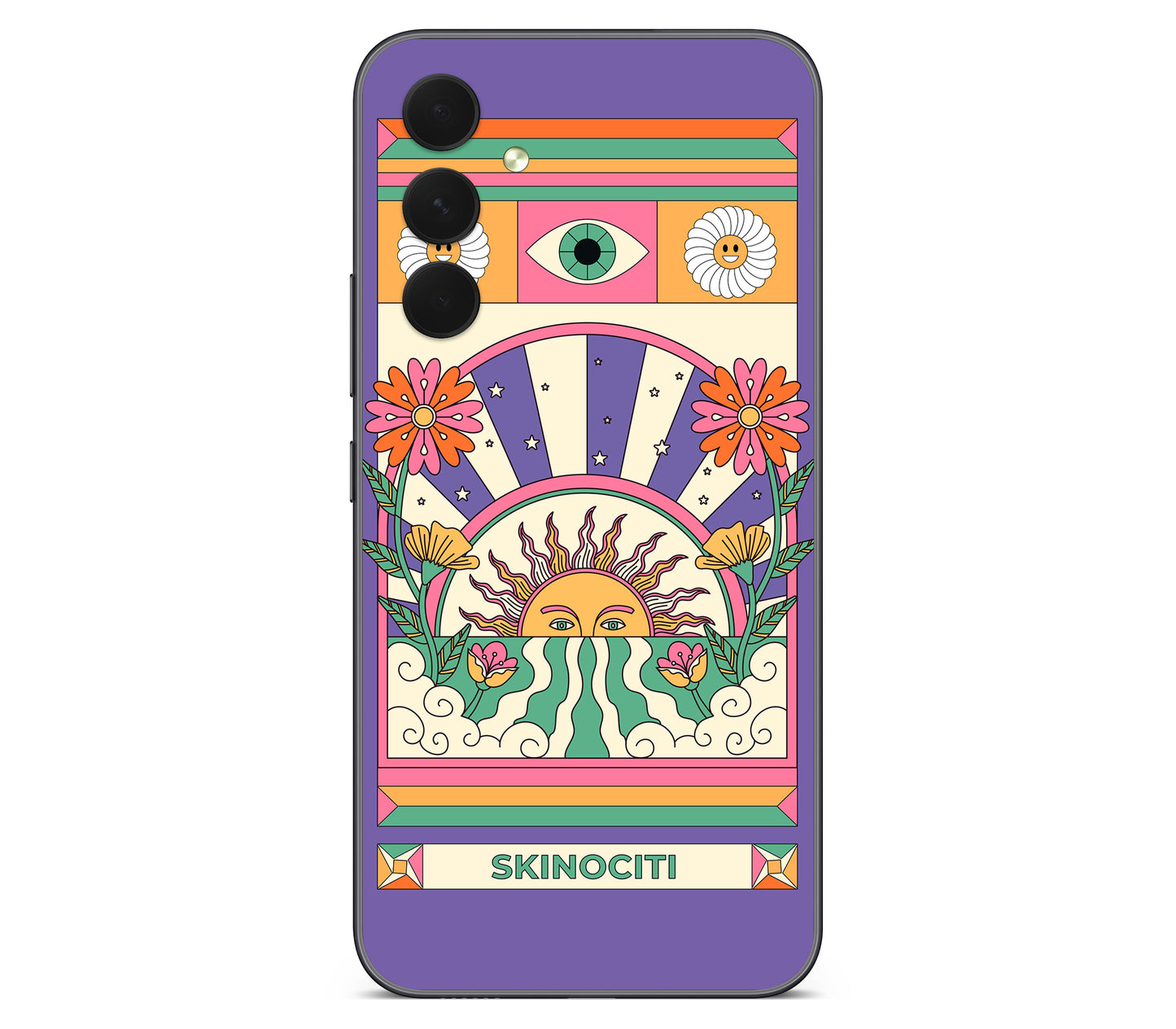 Galaxy A54 skin, Acidic Glare, back skin