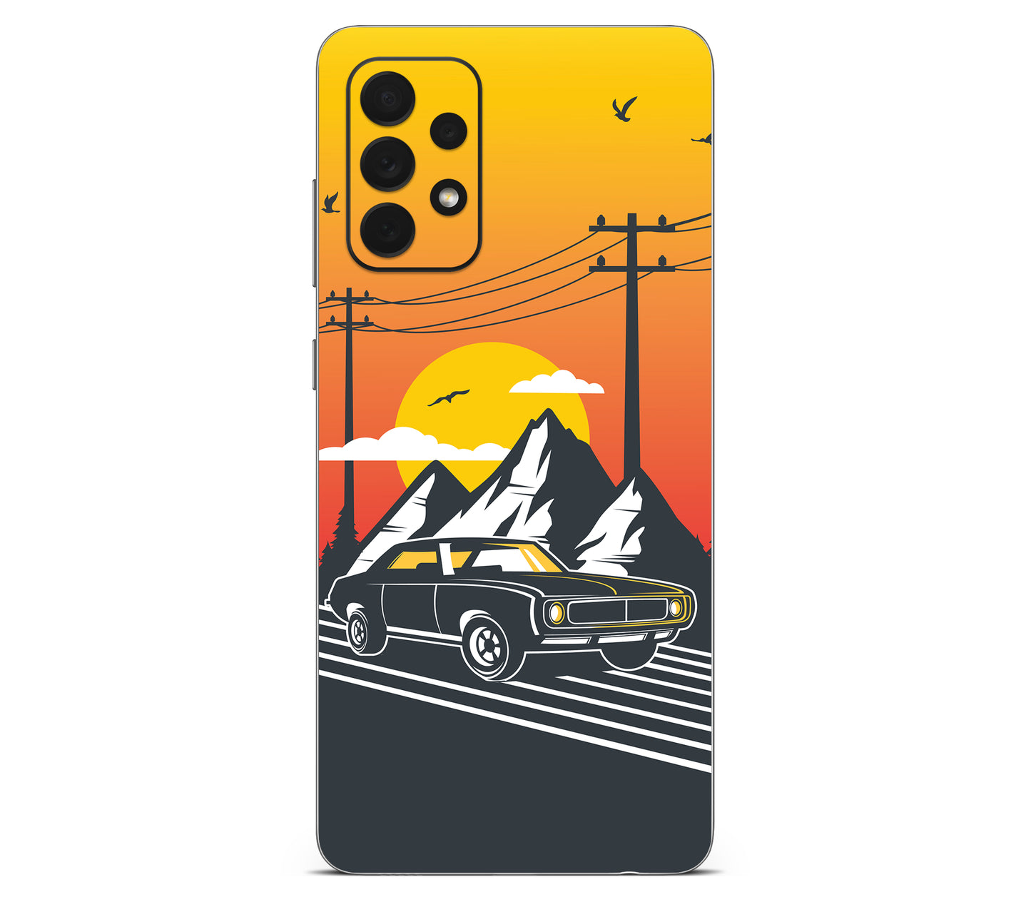 Galaxy A72 skin, Last Ride, back skin