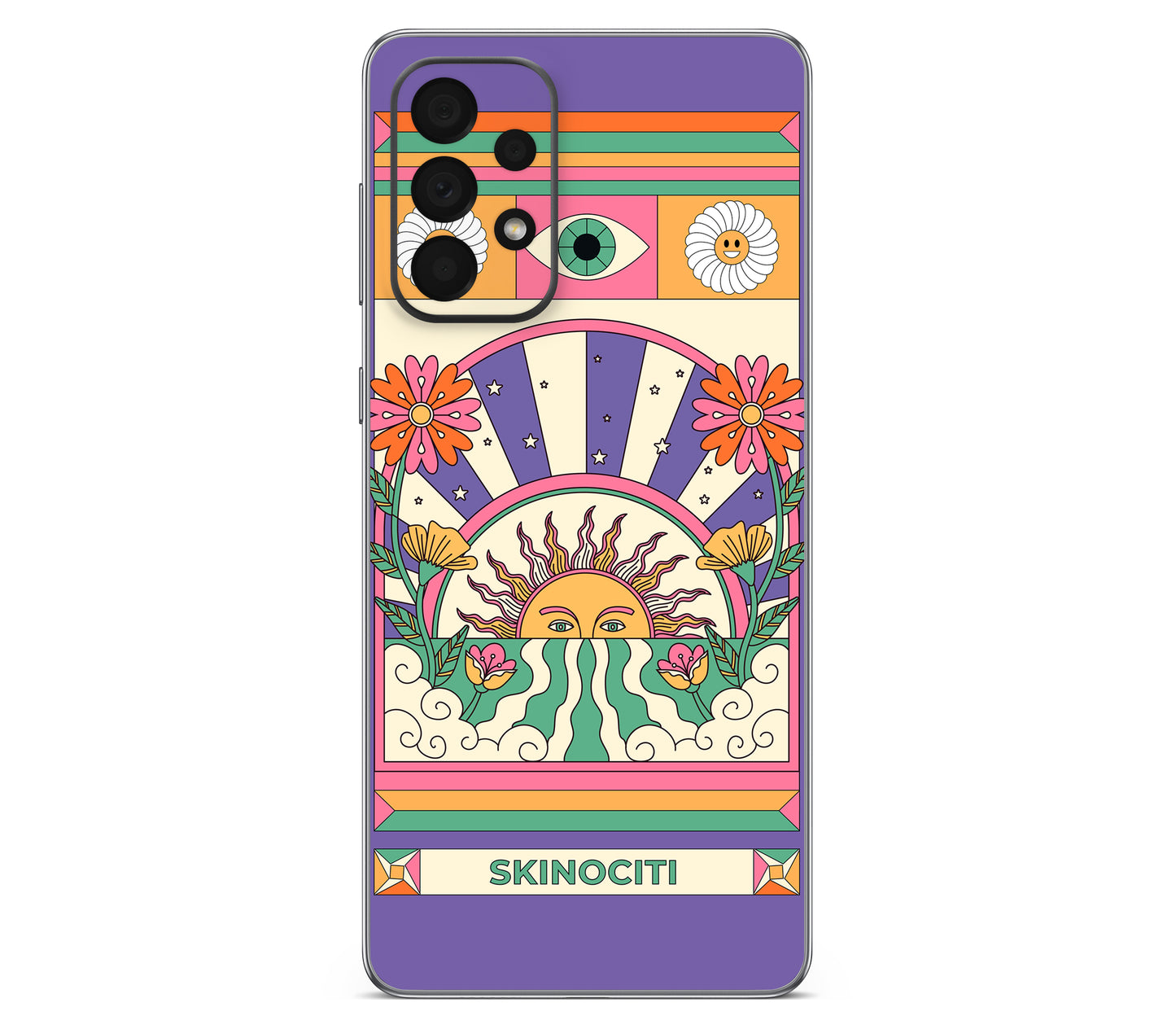 Galaxy A73 skin, Acidic Glare, back skin