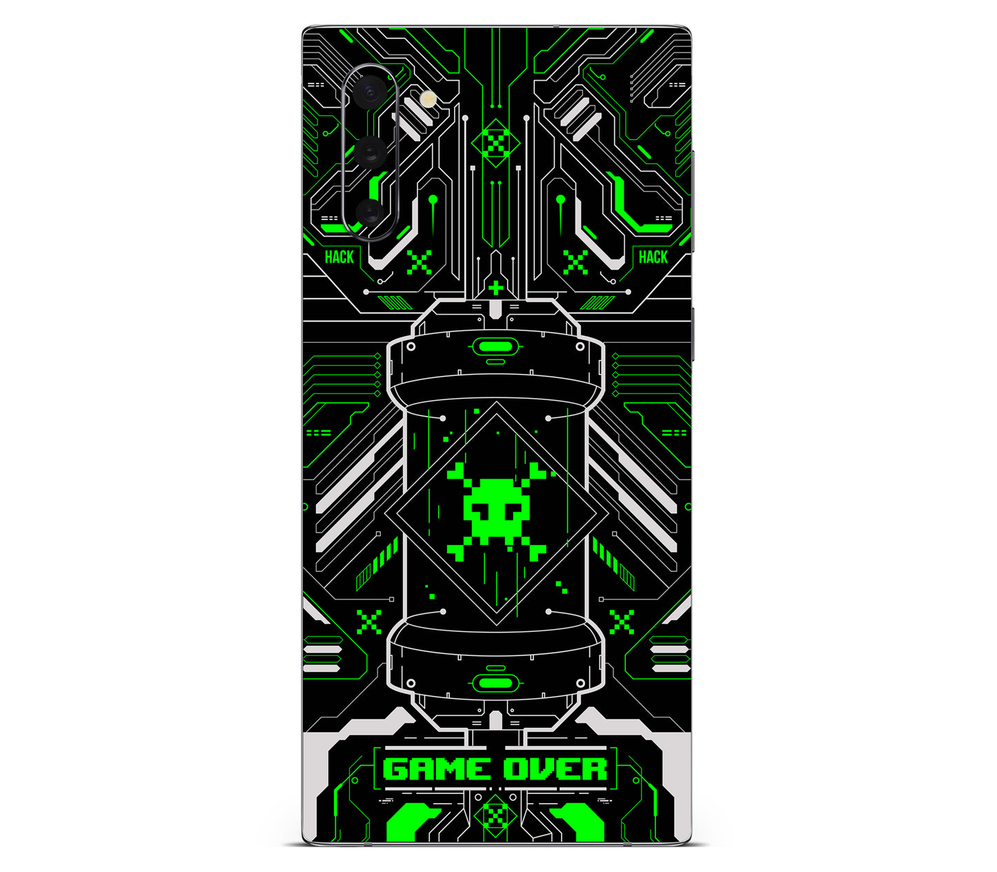 Galaxy Note 10 skin, Fatal Error (Acid), back skin