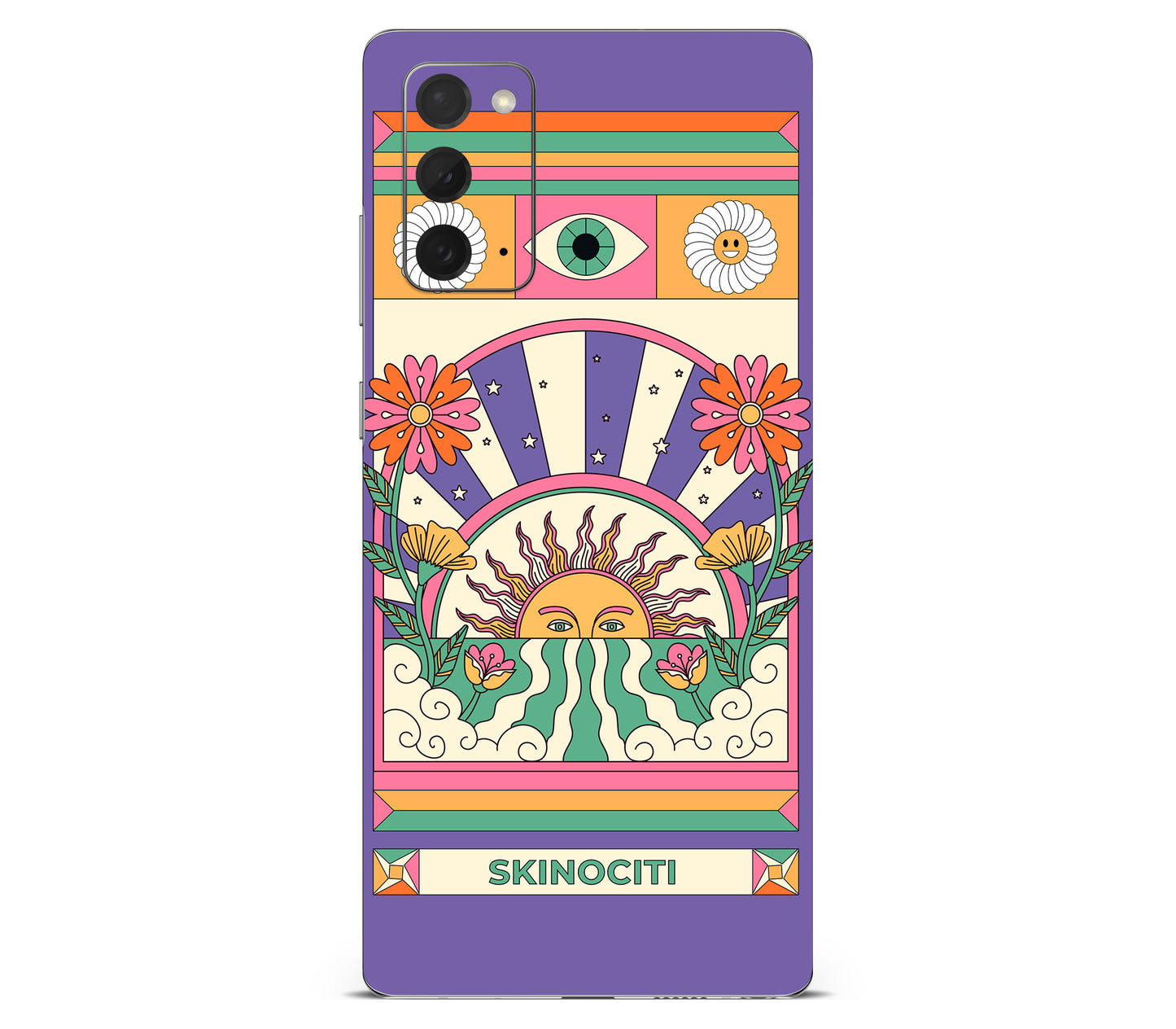 Galaxy Note 20 skin, Acidic Glare, back skin