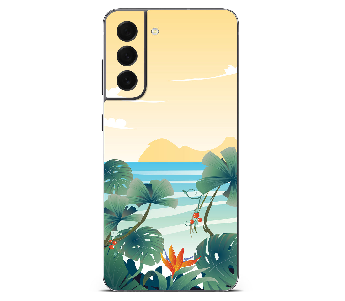 Galaxy S21 FE skin, Sizzle Bay, back skin