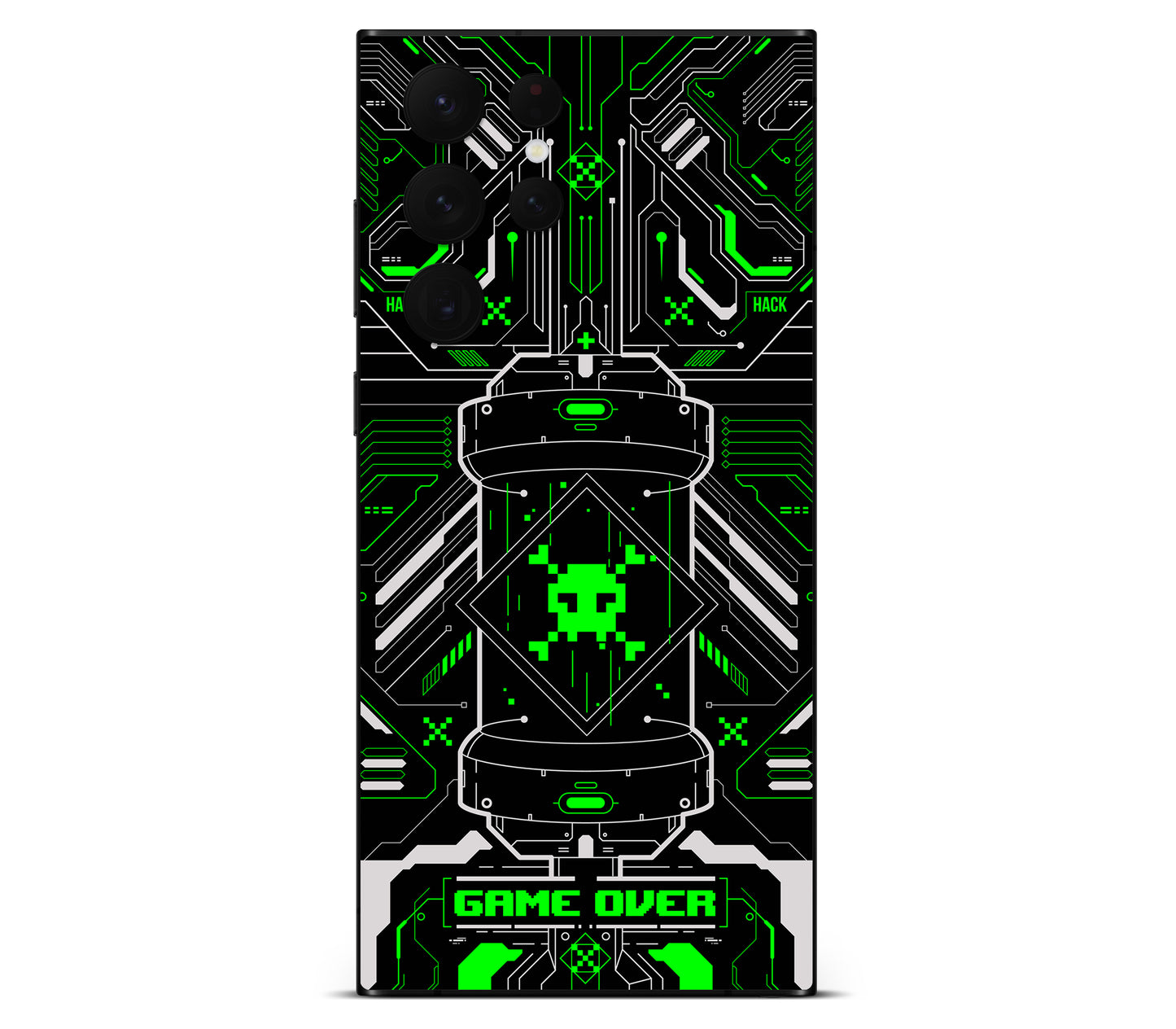 Galaxy S22 Ultra skin, Fatal Error (Acid), back skin