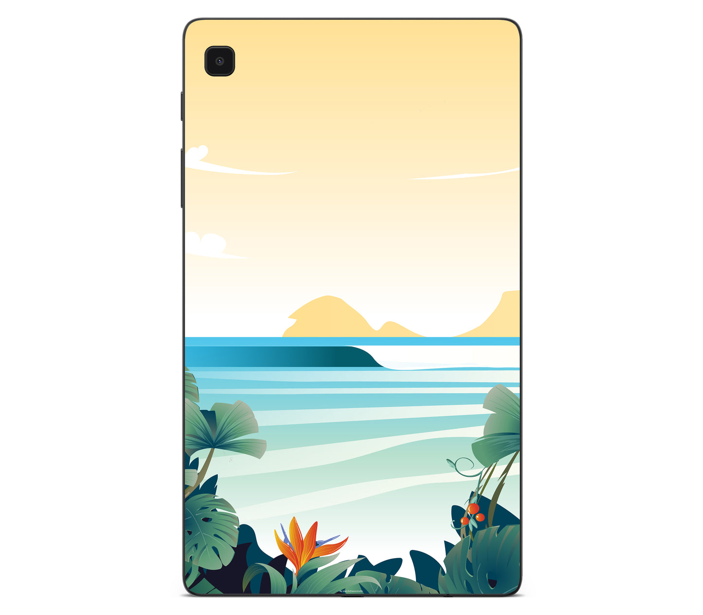 Galaxy Tab A7 skin, Sizzle Bay, back skin