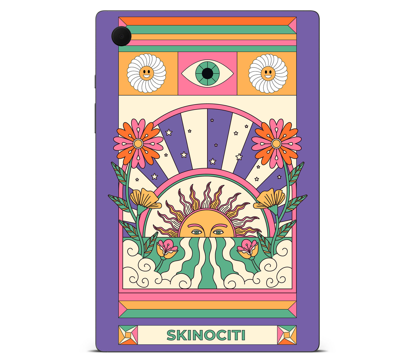 Galaxy Tab A8 skin, Acidic Glare, back skin