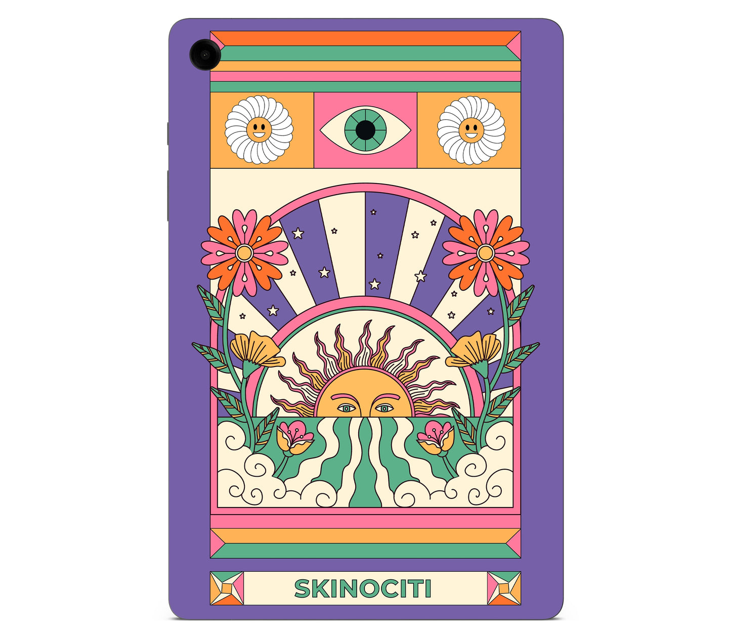 Galaxy Tab A11 Plus skin, Acidic Glare, back skin