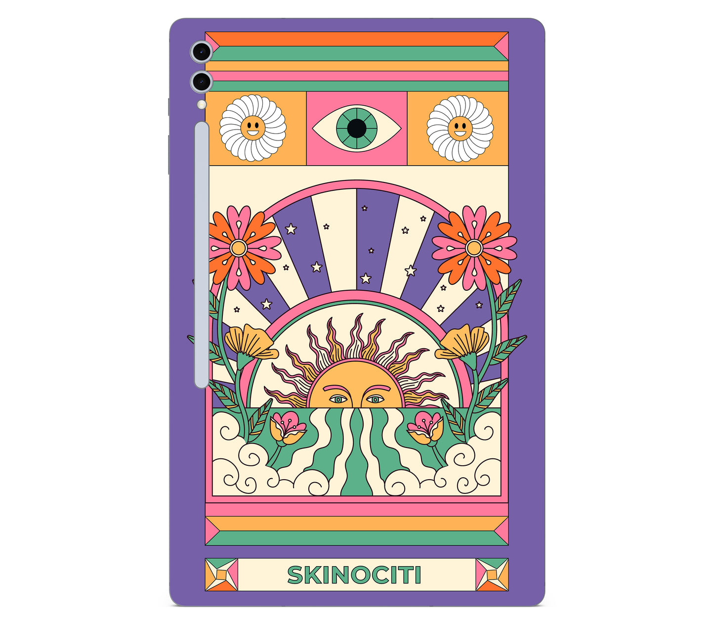 Galaxy Tab S10 Plus skin, Acidic Glare, back skin