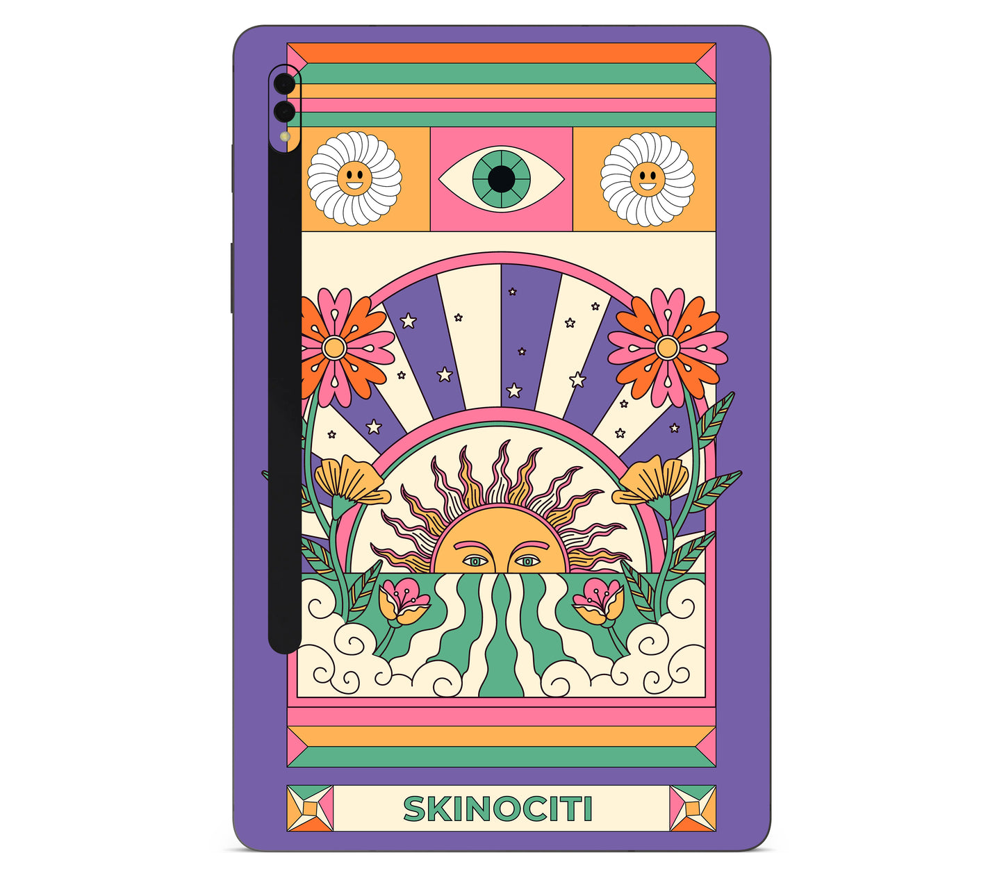 Galaxy Tab S8 skin, Acidic Glare, back skin