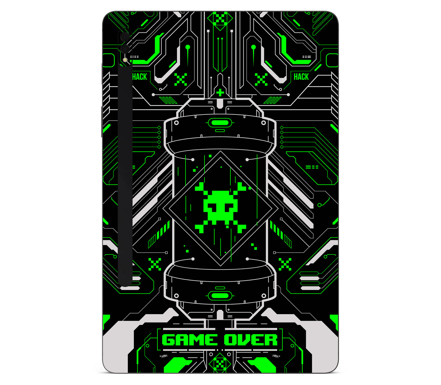 Galaxy Tab S8 skin, Fatal Error (Acid), back skin
