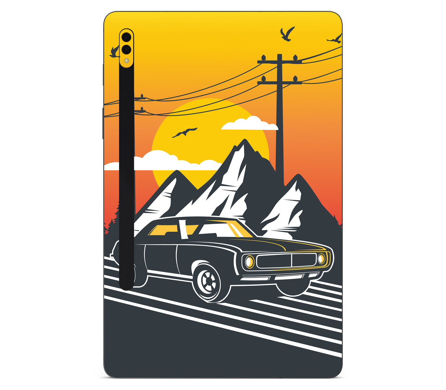 Galaxy Tab S8 skin, Last Ride, back skin