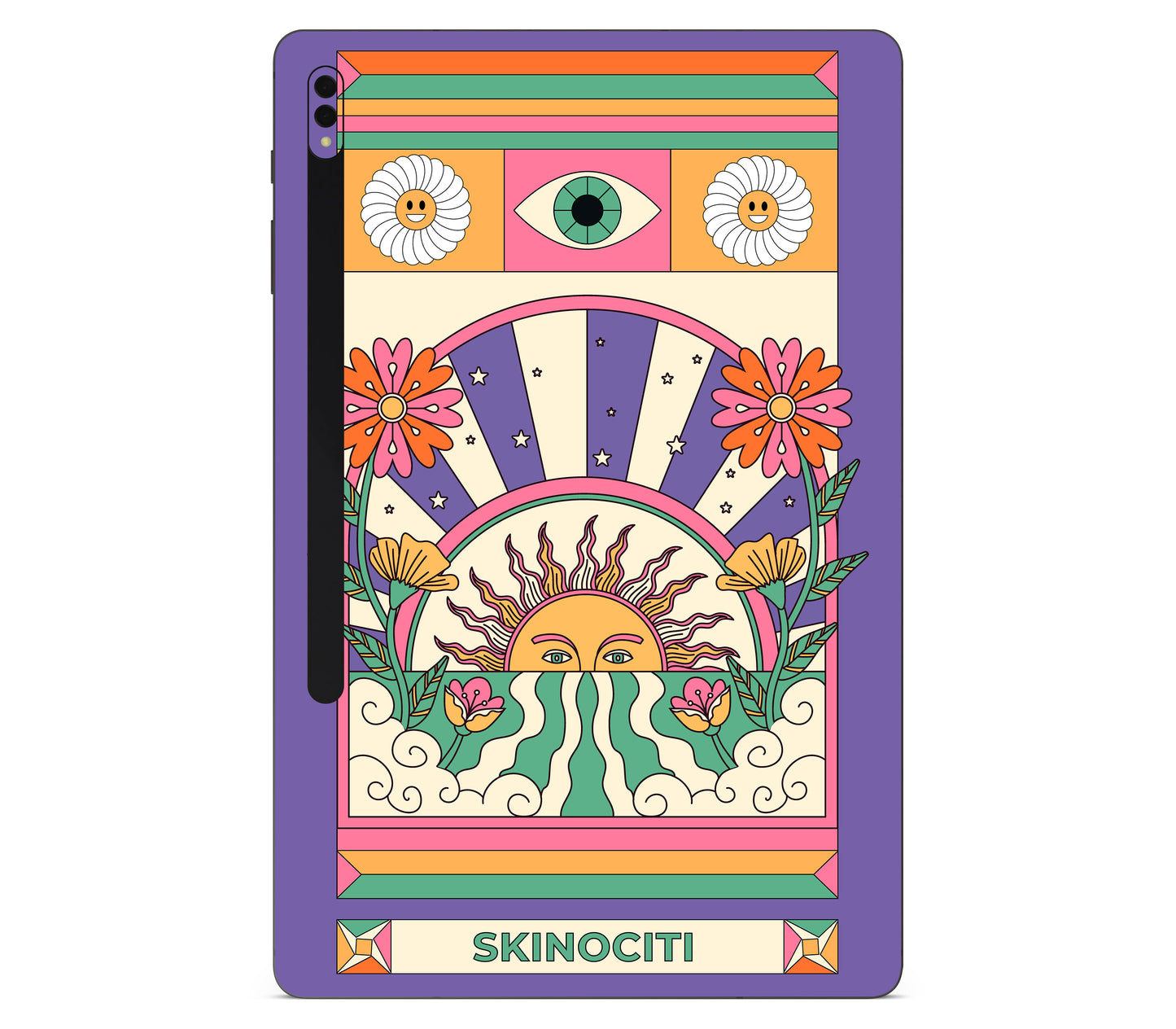 Galaxy Tab S8 plus skin, Acidic Glare, back skin