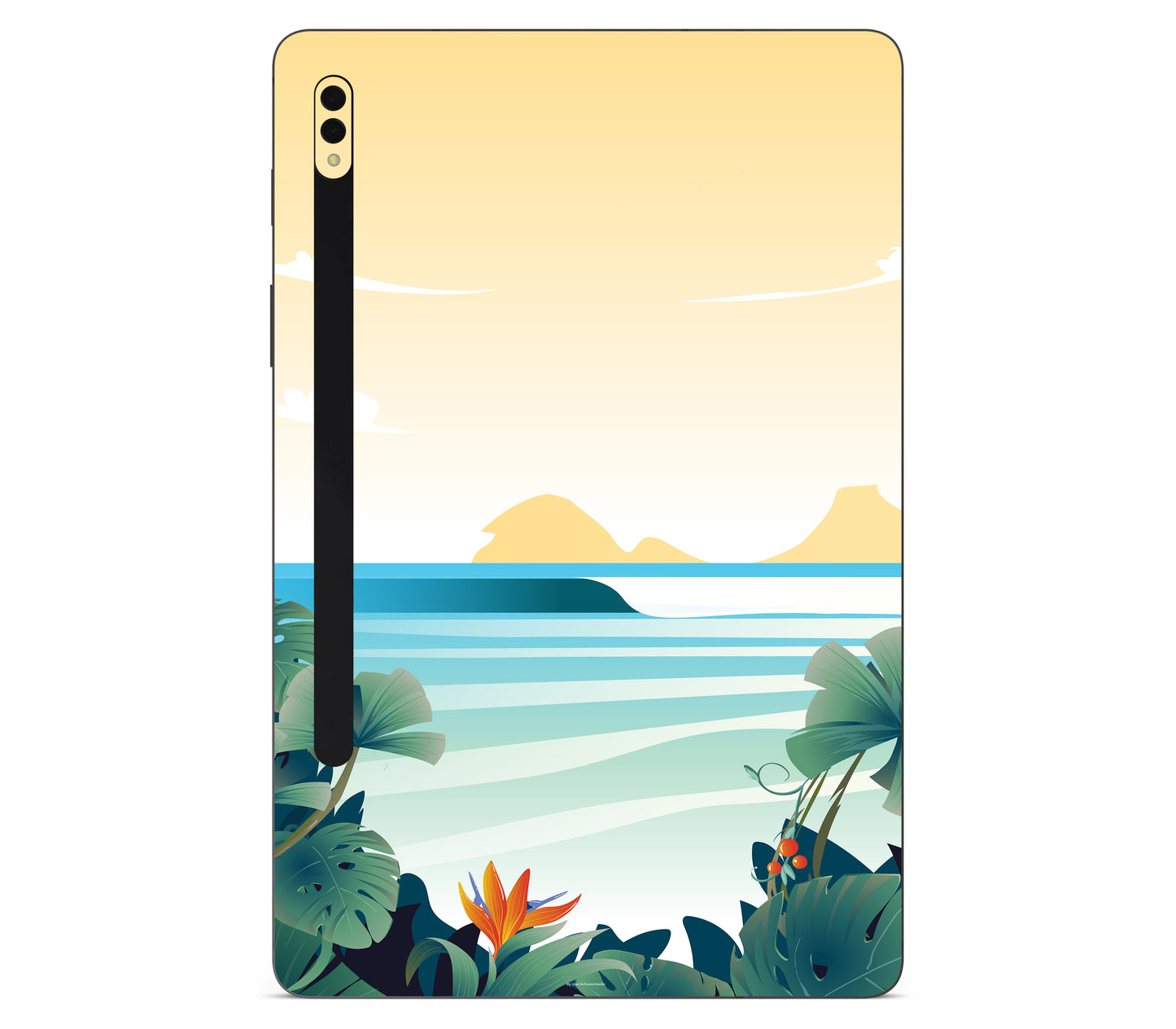 Galaxy Tab S8 skin, Sizzle Bay, back skin