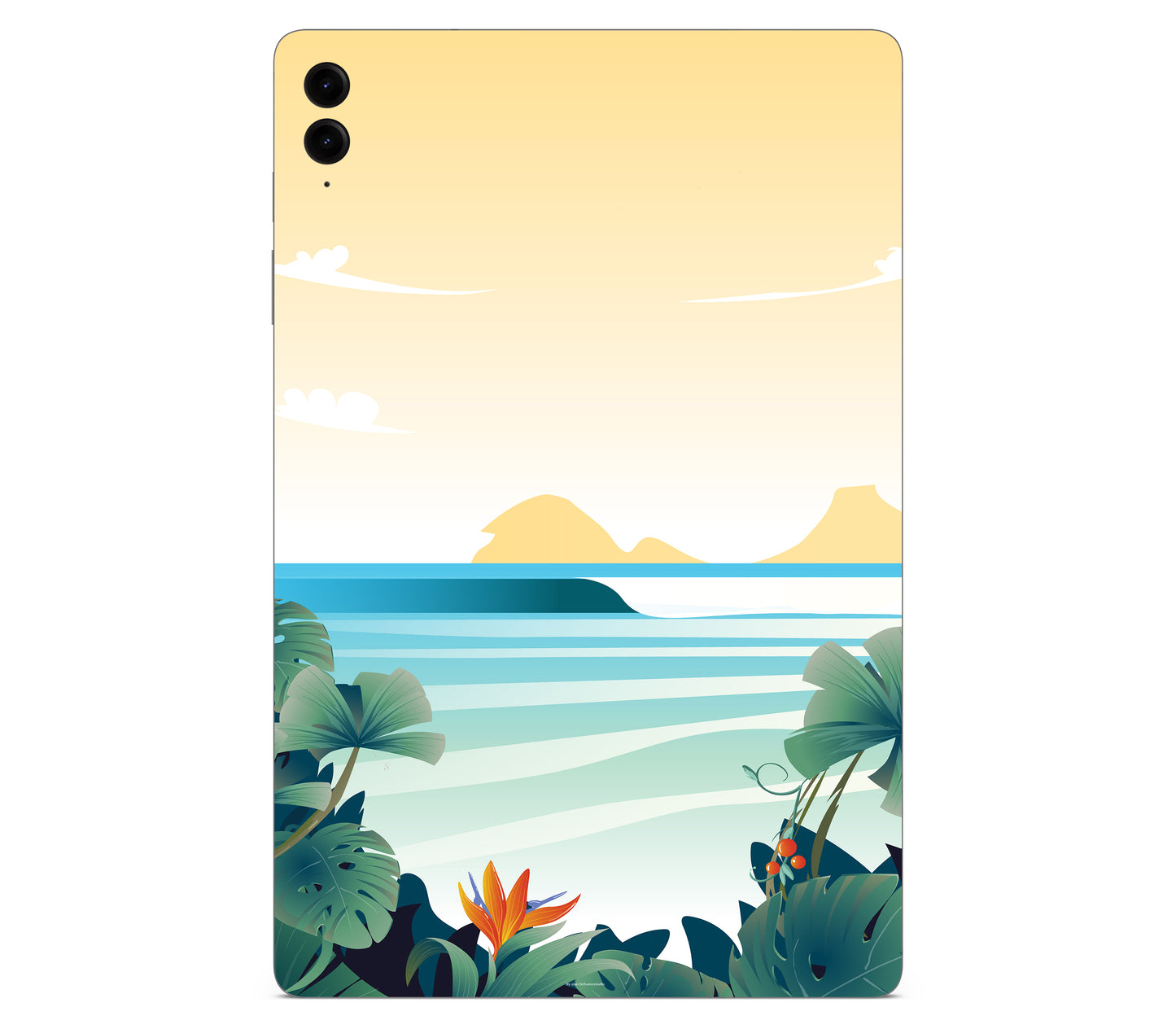 Galaxy Tab S9 FE Plus skin, Sizzle Bay, back skin